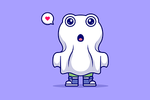Cute Frog Ghost Cartoon Illustration, an Animal Illustration by Catalyst Labs