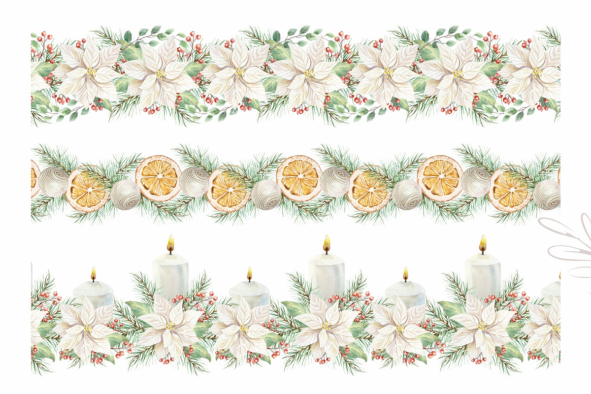 Cozy Christmas. Watercolor Clip Art., a Seasonal Illustration by Farida Bik (Photo 8 of 13)