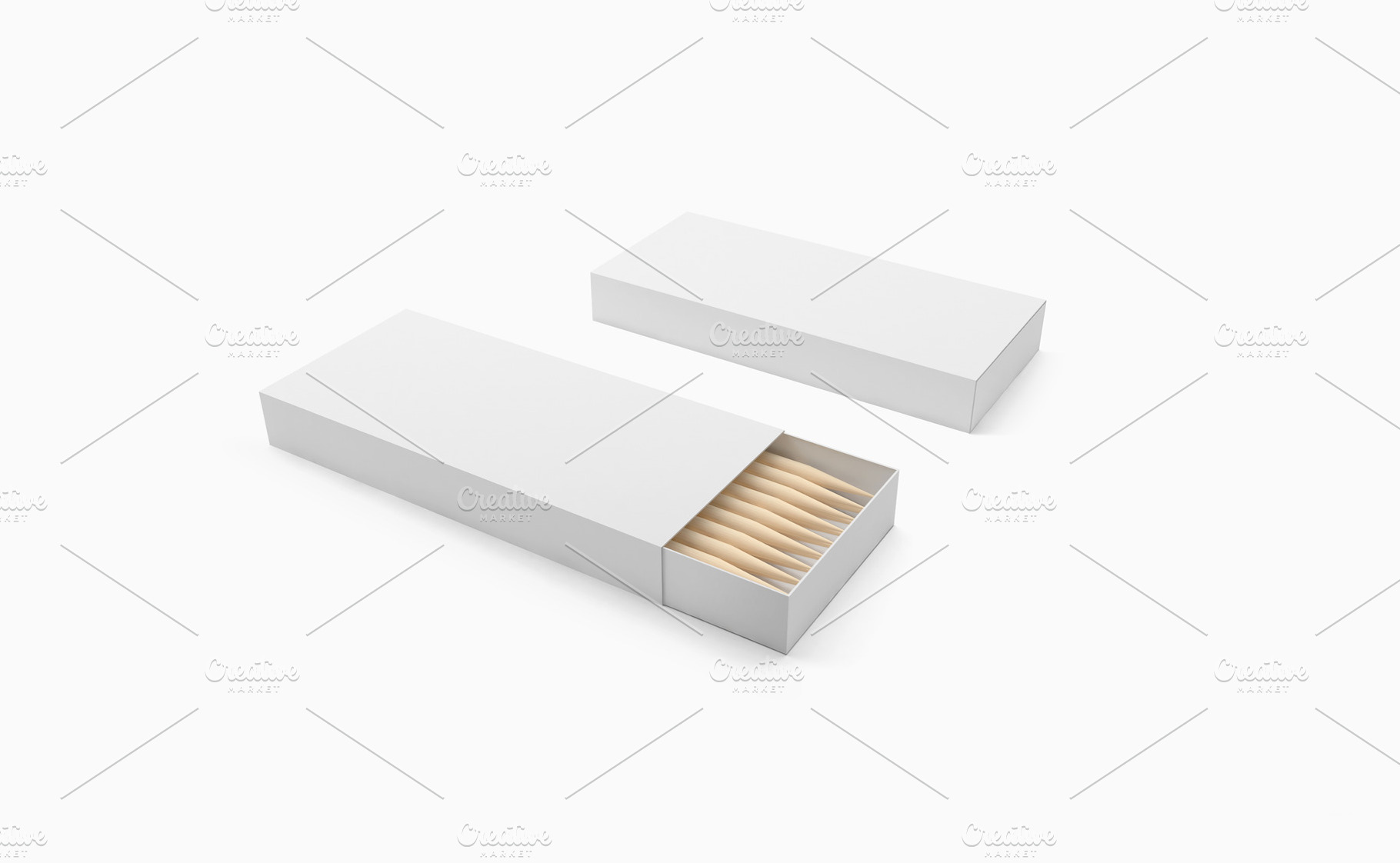 white toothpick box open and closed, a Photo by UN-BRANDED