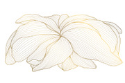 Flowers and Leaves Line Luxury Art, a Pattern Graphic by Marylia (Thumbnail 14 of 27)