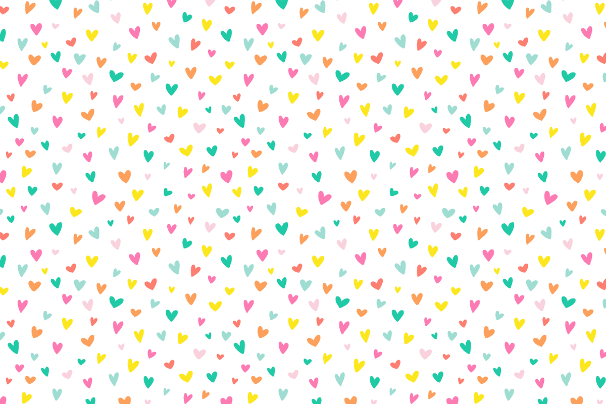 Confetti Hearts Vector Pattern, a Pattern Graphic by k.becca
