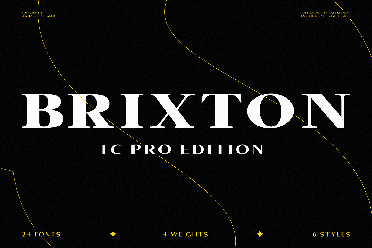 Brixton TC Pro Font collection, a Serif Font by Tom Chalky (Photo 1 of 10)