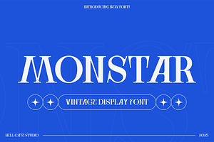 Monstar Vintage Display Font