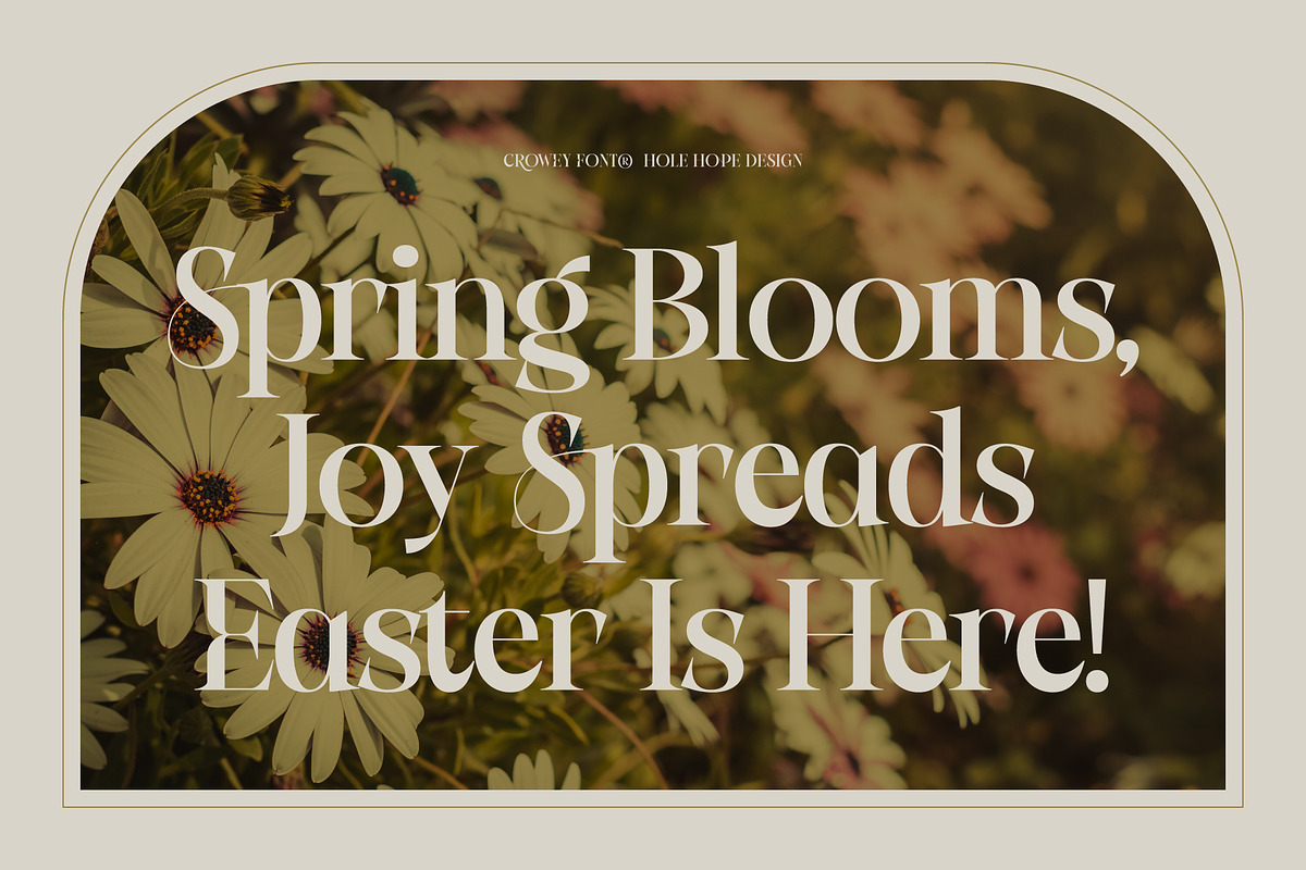 Crowey | Elegant Classic Serif Font, a Serif Font by Hole Hope Design (Photo 7 of 10)