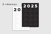 Minimalist Wall Calendar for 2025, a Templates & Theme by MMS Design Studio (Thumbnail 3 of 5)