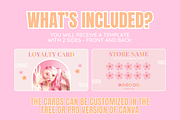 Cute Loyalty Card Template - 2 Sides, a Card Template by SunshineStudioBoutique (Thumbnail 2 of 10)