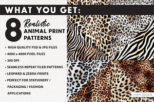 Realistic Animal Print Patterns