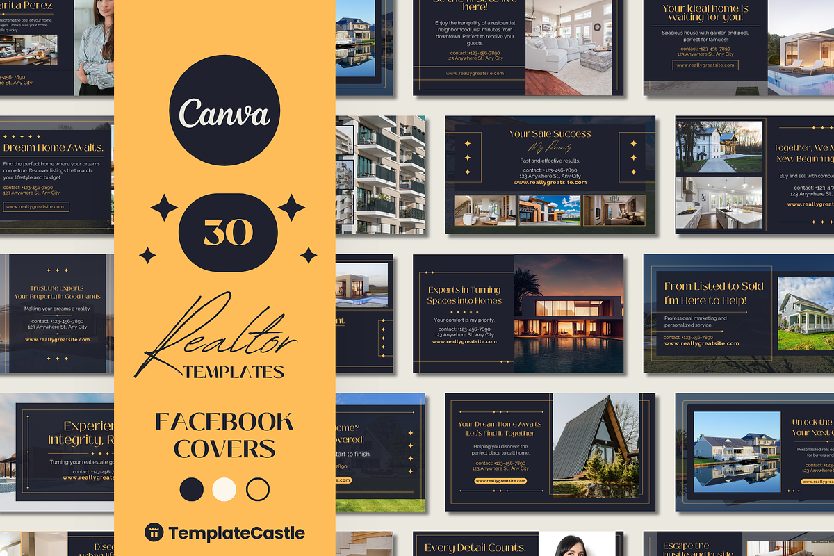 30 Realtor Facebook Covers Templates, a Templates & Theme by TemplateCastleStore (Photo 1 of 9)