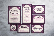 Floral Wedding Invitation Suite, an Invitation Template by The Good Store (Thumbnail 1 of 4)