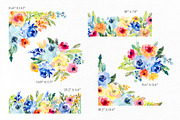 Bright Watercolor Spring Flowers, an Illustration by GraphicsDish (Thumbnail 3 of 4)