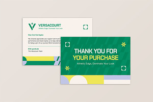 Versacourt - Thank You Card, a Print Template by StreaksideStd