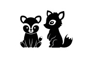 Cute Forest Animal Silhouette Bundle, an Illustration by Creativeshirt (Thumbnail 46 of 54)