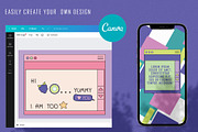 Y2K nostalgia patterns & elements, an Illustration by brialinas (Thumbnail 5 of 10)