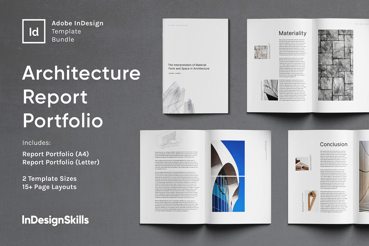 Architecture Report Portfolio, a Presentation Template by InDesignSkills (Photo 1 of 12)