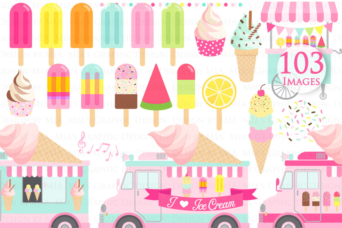 Ice Cream Party, Ice Cream Truck, an Illustration by Mia's Graphic Design (Photo 3 of 9)