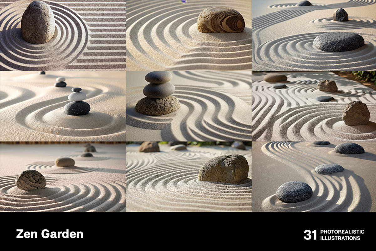 Zen Garden. 31 images, a Healthcare Illustration by Handmadefont (Photo 4 of 10)