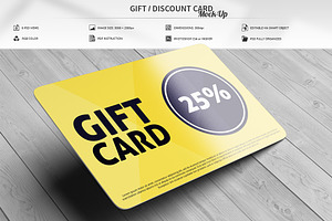 Gift / Discount Card Mock-Up