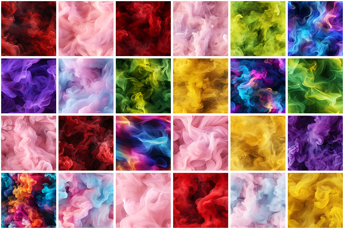 Smoke Effect Seamless Pattern, a Pattern Graphic by Forhadx5 (Photo 6 of 12)
