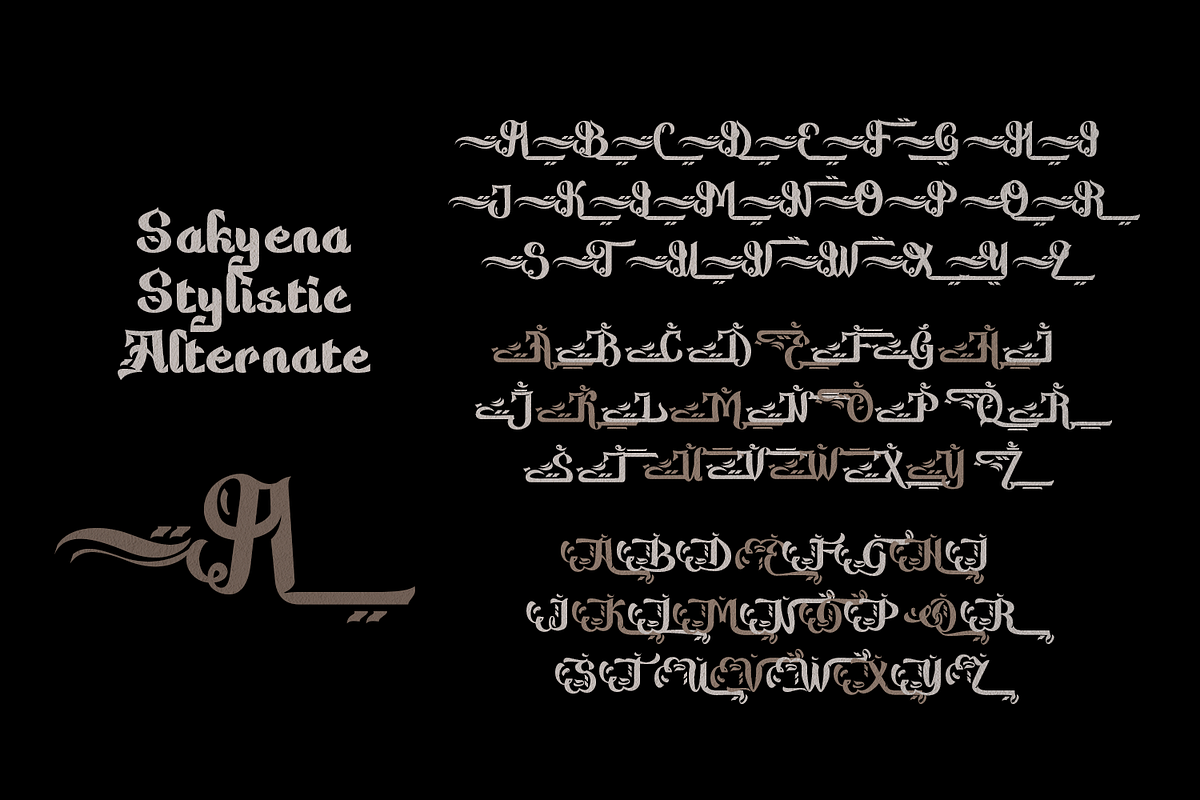 Sakyena - Modern Islamic Font, a Script Font by TypeClassHeroes (Photo 4 of 8)