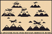 Adventure Plane Mountain Bundle, an Illustration by hafijul (Thumbnail 1 of 9)