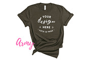 Bella Canvas TShirt Mockups On White, a Shirt Mockup by lock and page (Thumbnail 20 of 92)