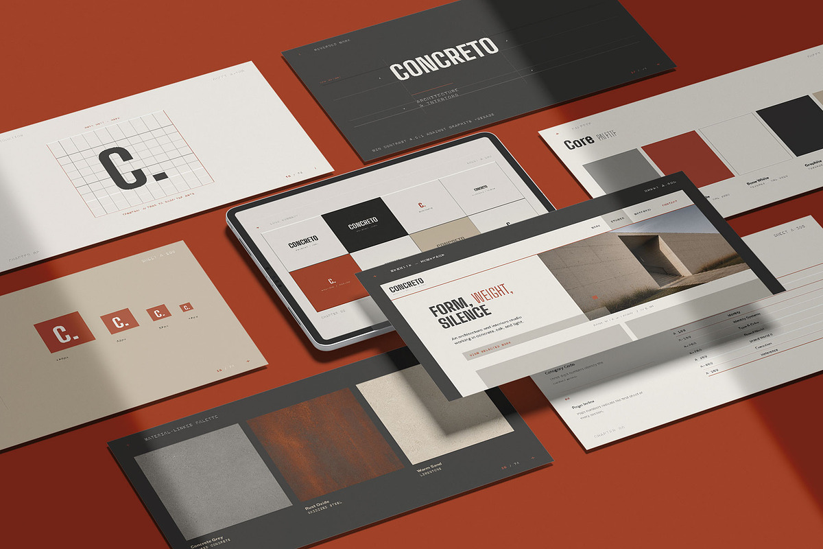 CONCRETO / Brand Guidelines Template, a Branding & Logo Template by Leleka.Store (Photo 9 of 23)