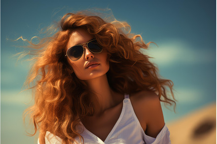 Wide-brimmed Woman summer stylish, a Person Photo by Ylivdesign