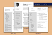 Modern Resume Template, a Resume Template by VictoriousVita (Thumbnail 4 of 8)