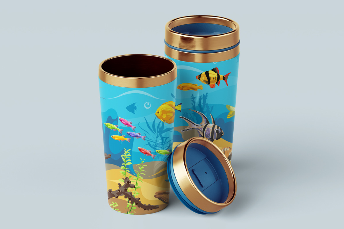 Seascape 2, a Decorative Illustration by Yulia Ogneva (Photo 4 of 5)
