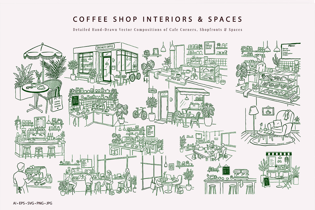 Specialty Coffee Vector Bundle, an Object Graphic by SunnJaneArt (Photo 15 of 18)