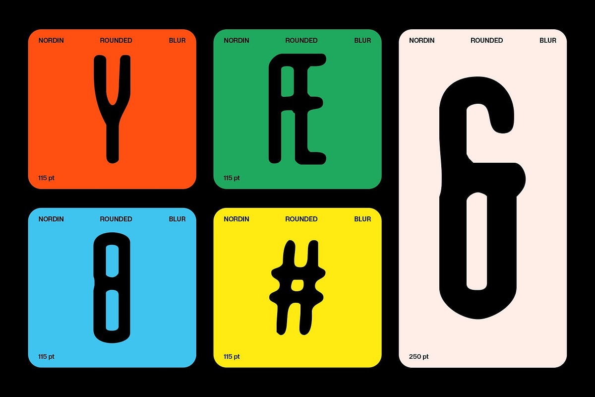 Nordin Rounded Blur, a Sans Serif Font by Craft Supply Co. (Photo 2 of 8)
