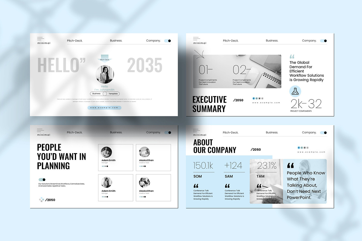 Minimal Pitch-Deck Presentation, a Presentation Template by Creative-Work (Photo 3 of 9)