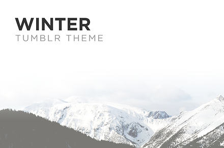 Winter Tumblr Theme, a Websites & App Template by Vietism