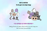 Pastel Goth Halloween creepy bundle, a Seasonal Illustration by Huxmay (Thumbnail 11 of 16)
