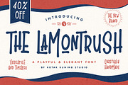 The Lamontrush, a Sans Serif Font by Kotak Kuning Studio (Thumbnail 1 of 8)