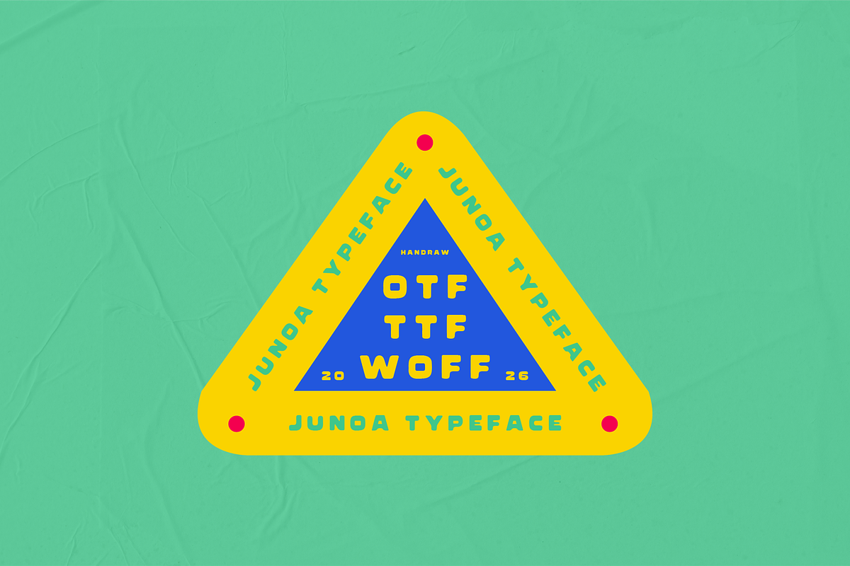 Junoa - Retro Display Font, a Sans Serif Font by HAN (Photo 6 of 10)