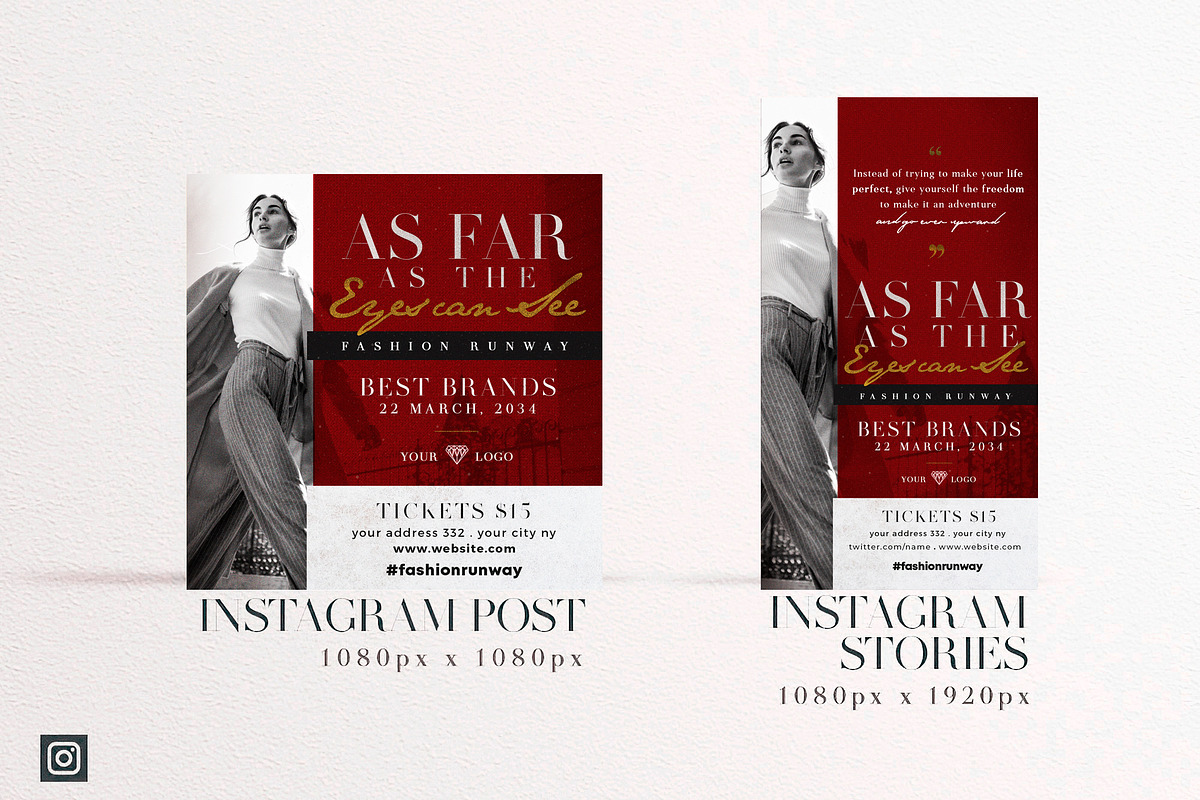 Fashion - Social Media Pack, a Social Media Template by Touringxx Creative Studio (Photo 3 of 8)