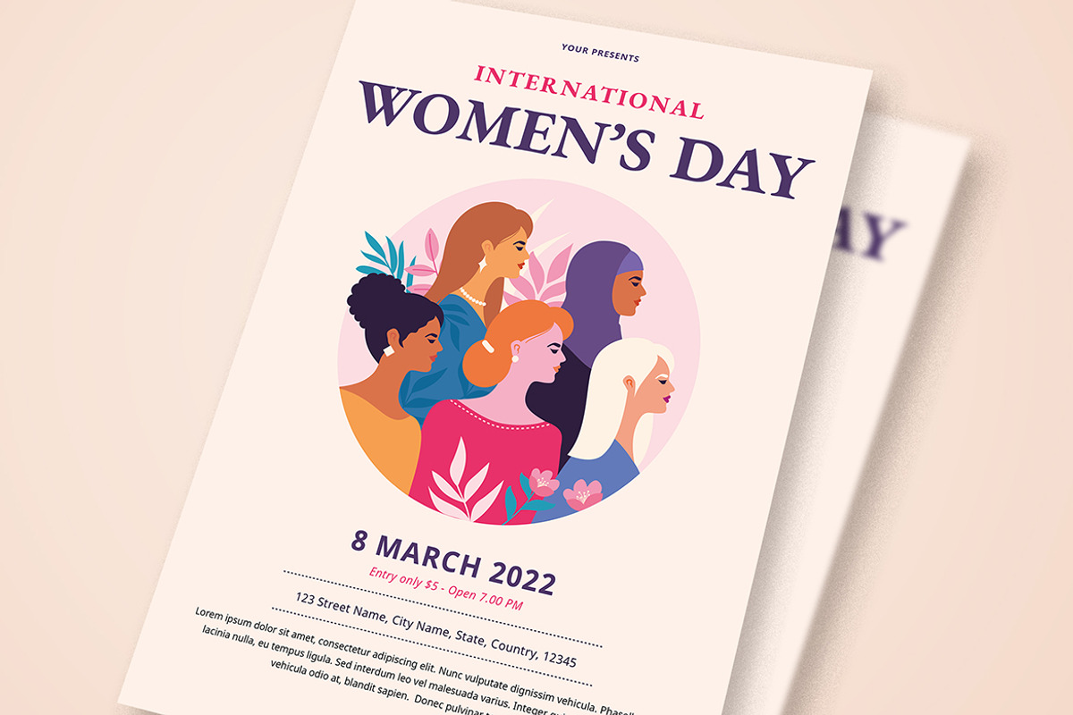 International Women's Day Flyer Set, a Flyer Template by Esui Studio (Photo 4 of 4)