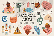 Magical Arts graphic collection, a Person Illustration by Paper Cherry (Thumbnail 1 of 23)