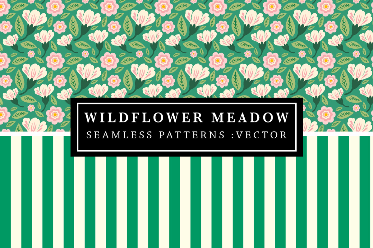 Wildflowers Seamless Patterns, a Pattern Graphic by Clover & Lilly (Photo 7 of 7)