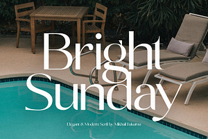 Bright Sunday - Summer Sans Serif, a Sans Serif Font by Mikhail Fukurou