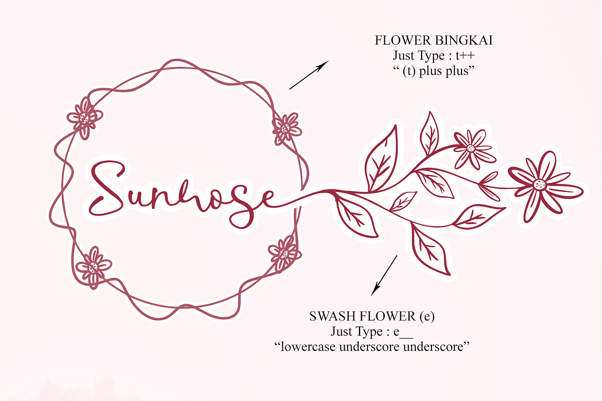 Sunrose, a Script Font by Letterafa Studio (Photo 2 of 5)