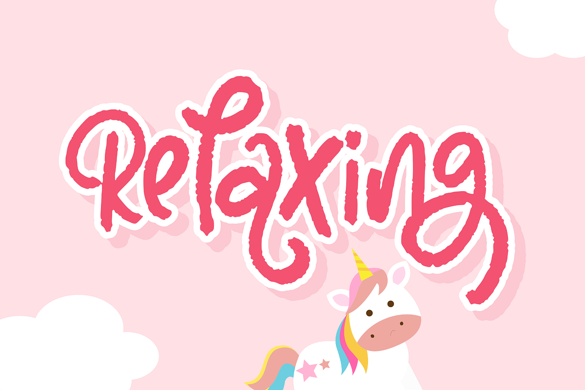 Unicorn Glowing, a Font by Dumadistyle (Photo 5 of 7)