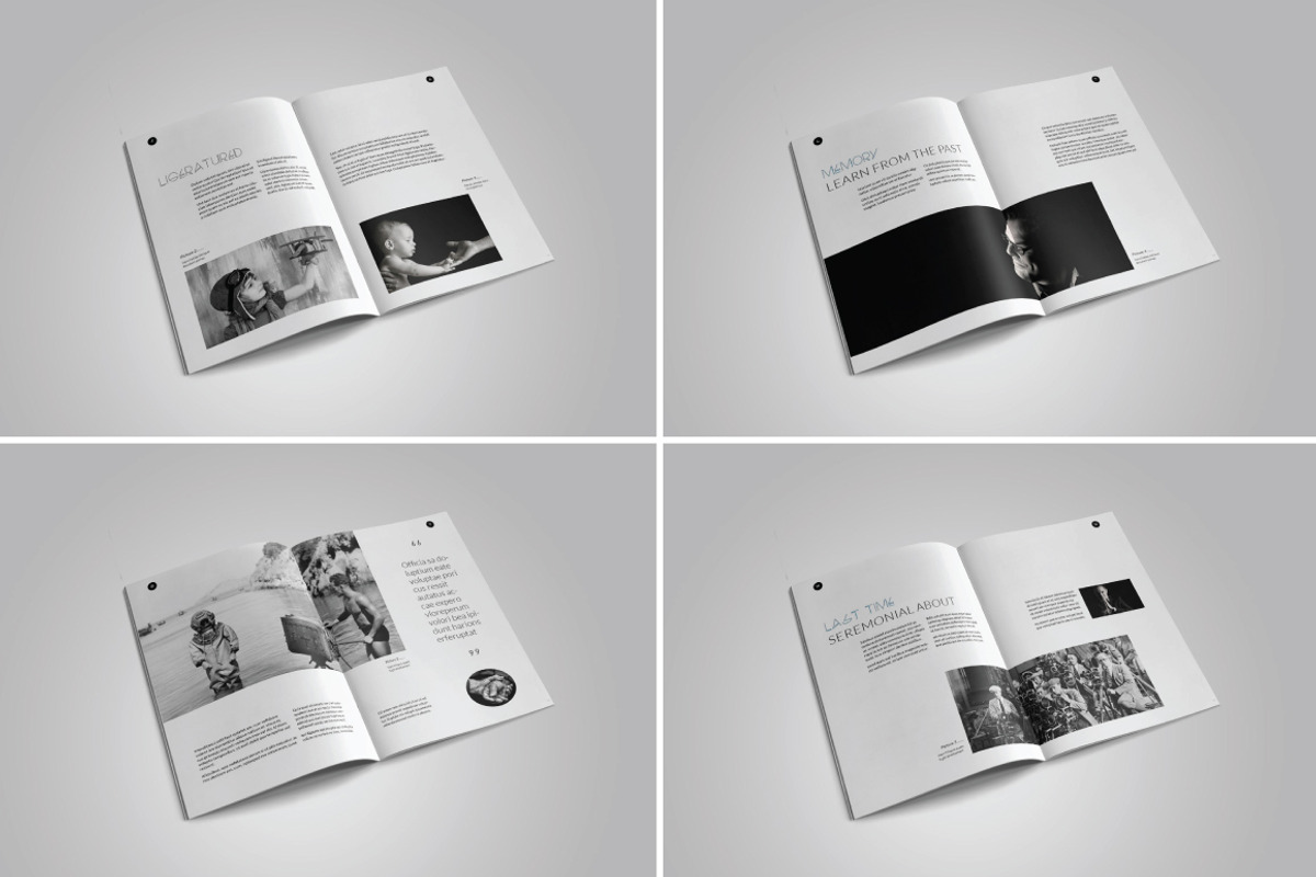 A4 Black & White Portfolio, a Brochure Template by marone (Photo 4 of 5)