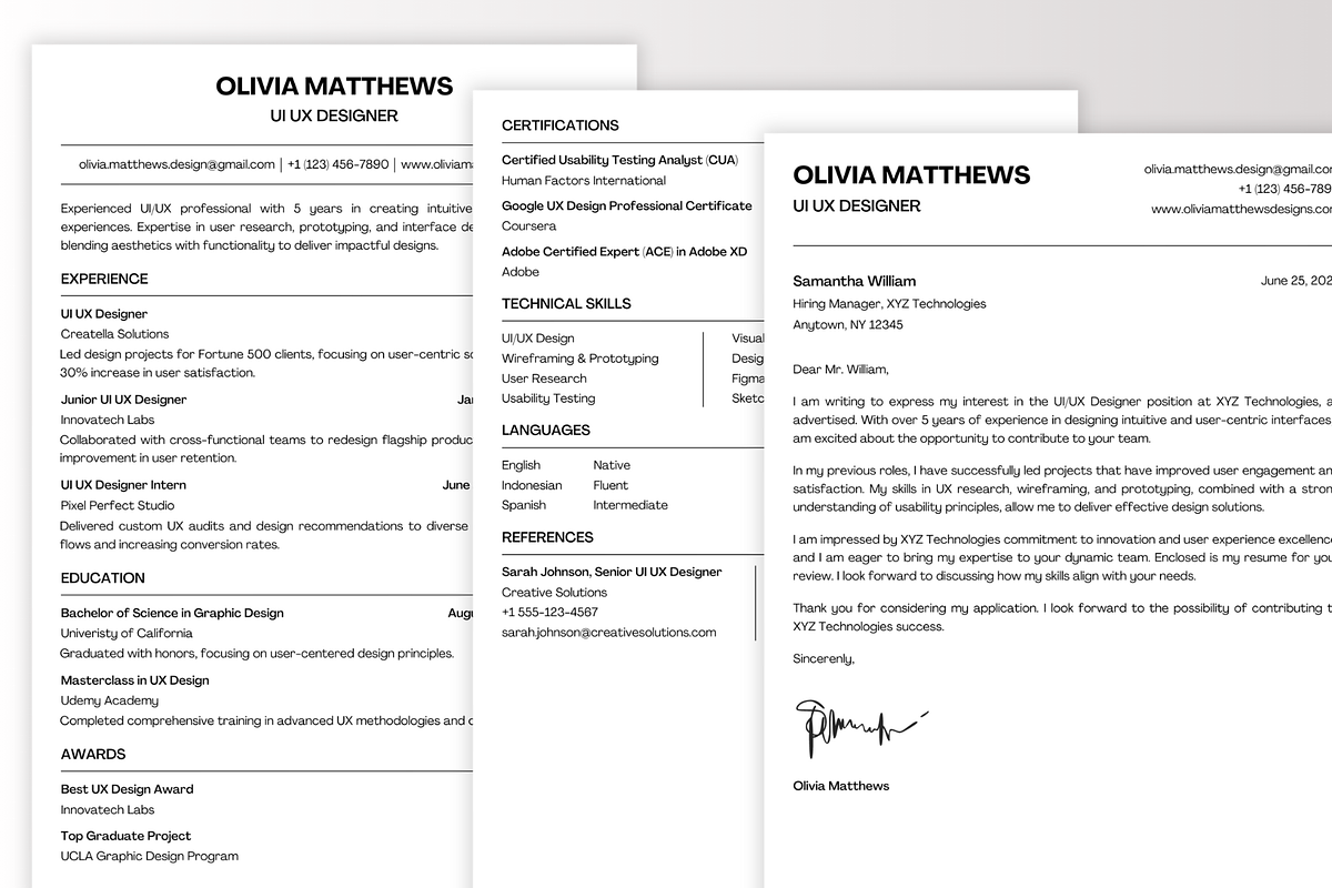 Resume ATS Friendly - CV, a Resume Template by Glücklich Studio (Photo 3 of 7)