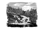 Rocky Falls, an Illustration by blue67sign (Thumbnail 1 of 2)