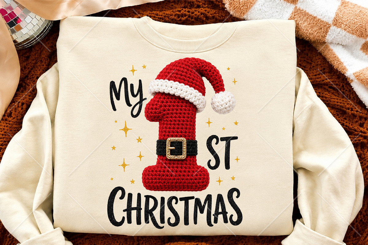 My 1st Christmas PNG T-Shirt, a Seasonal Illustration by Canvas Craft (Photo 4 of 5)