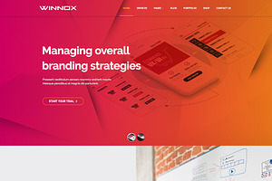 Winnox Creative WordPress Theme