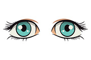 Anime Style Vector Set of Flat Eyes., a Person Illustration by Gomolach (Thumbnail 15 of 25)