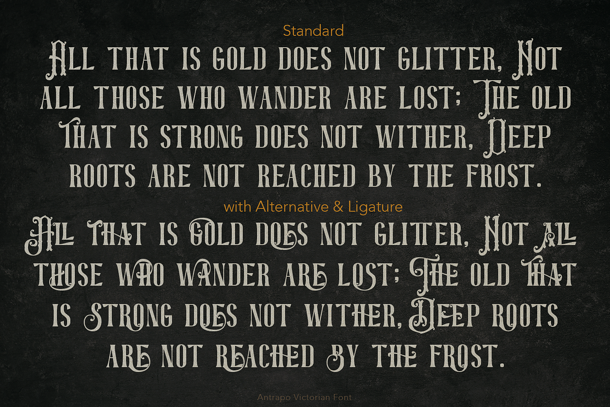Antrapo Victorian Font, a Serif Font by TypeClassHeroes (Photo 5 of 10)